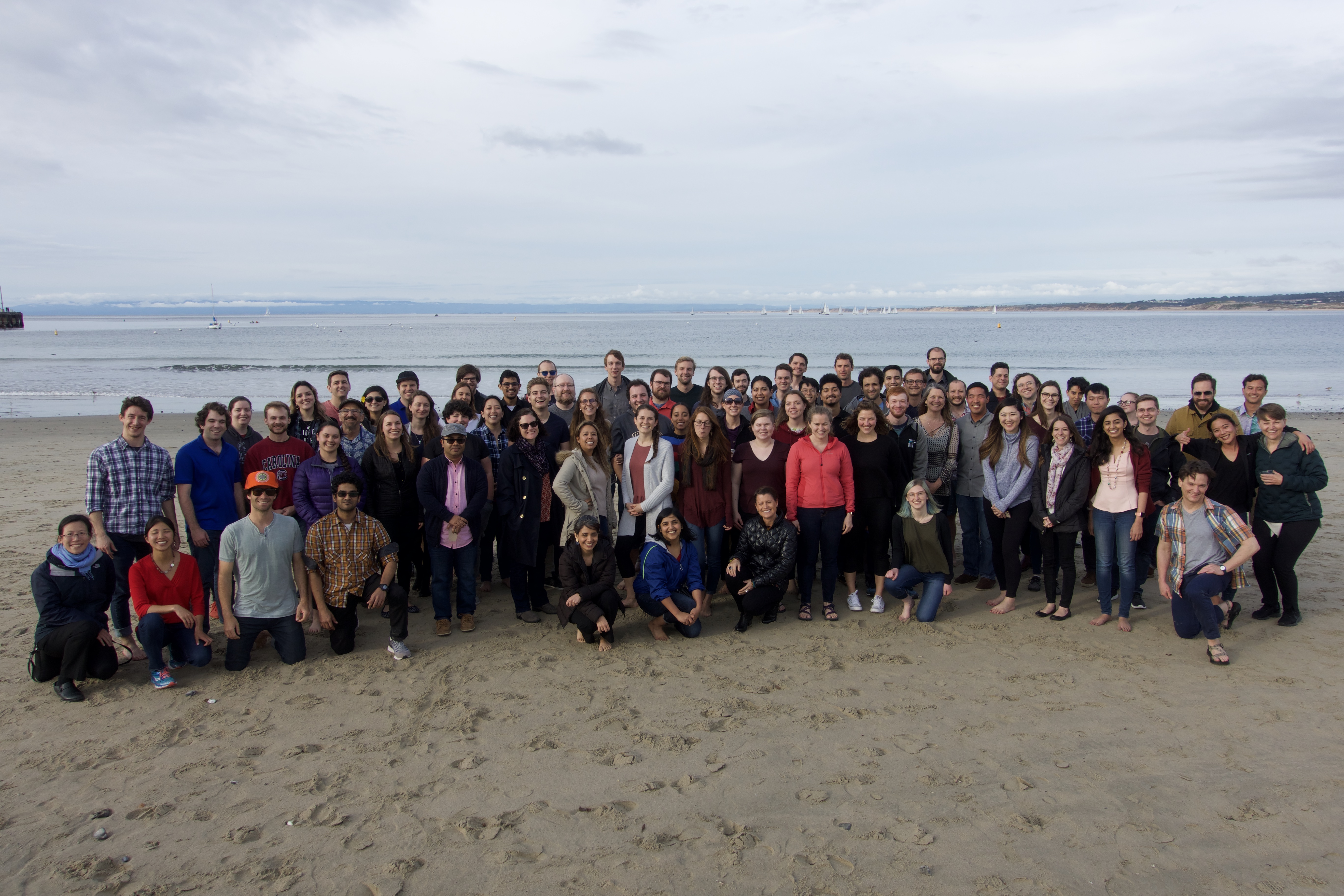 2019 PDP group photo on beach in Monterey CA